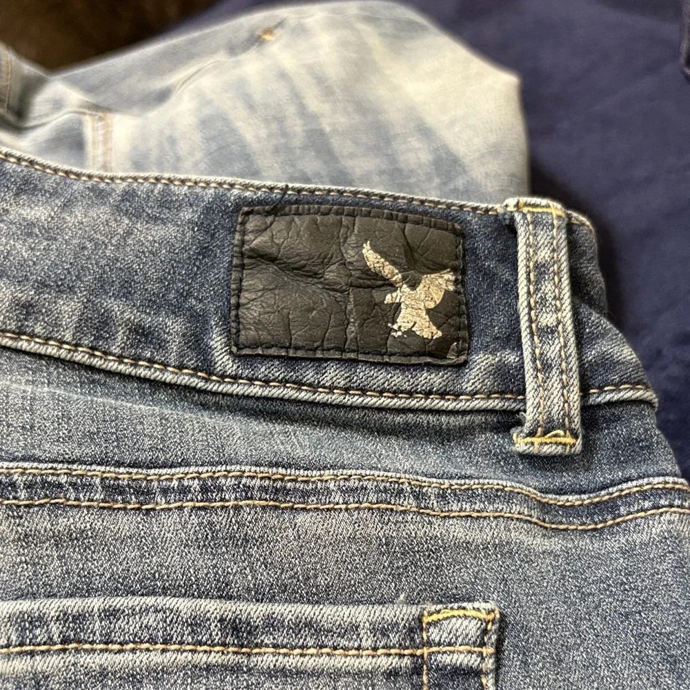 American Eagle Women's Flare Jeans Faded Blue - Picture 6 of 6